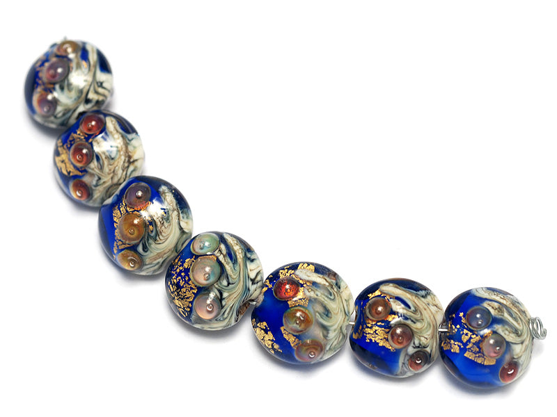 grace lampwork beads artisan handmade glass beads SRA