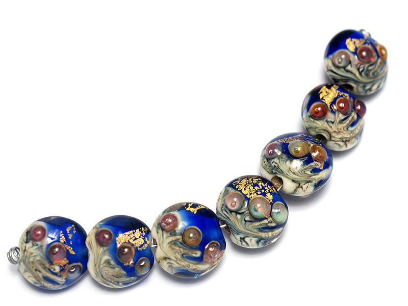 grace lampwork beads artisan handmade glass beads SRA
