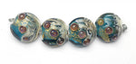 grace lampwork beads artisan handmade glass beads SRA