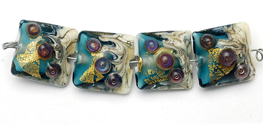 grace lampwork beads artisan handmade glass beads SRA