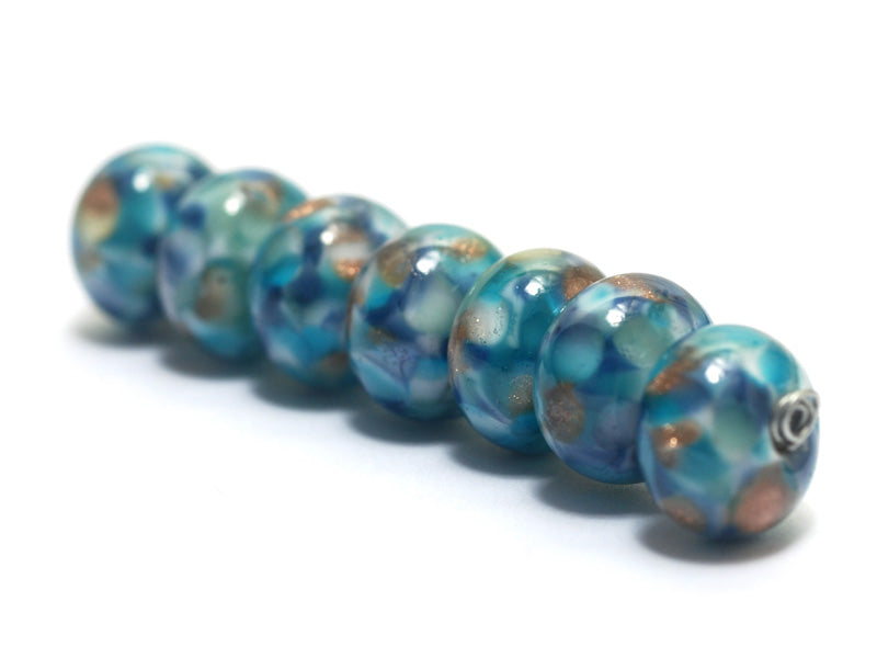 10410701 - Seven Ocean View Rondelle Beads