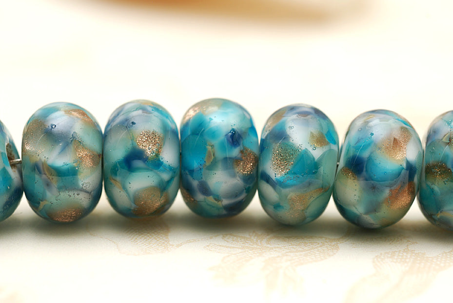 10410701 - Seven Ocean View Rondelle Beads