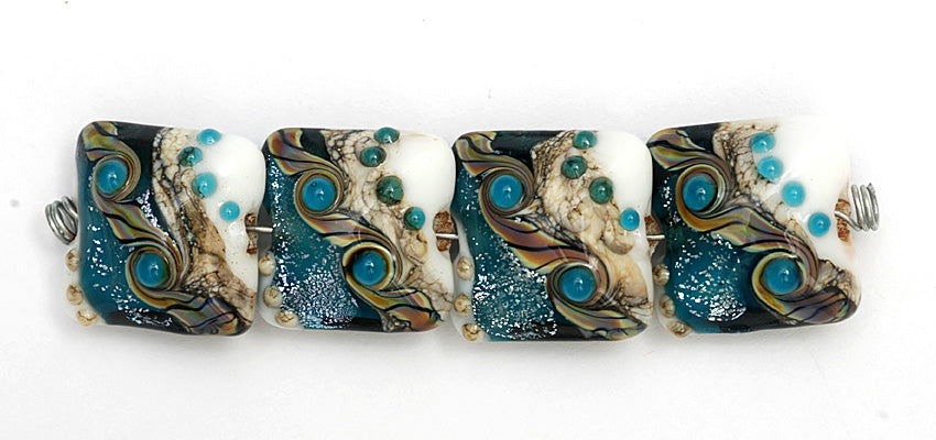 grace lampwork beads artisan handmade glass beads SRA