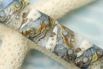 10411014 - Four Sweet Blue Stardust Pillow Beads