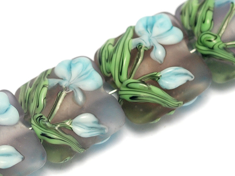 grace lampwork beads artisan handmade glass beads SRA
