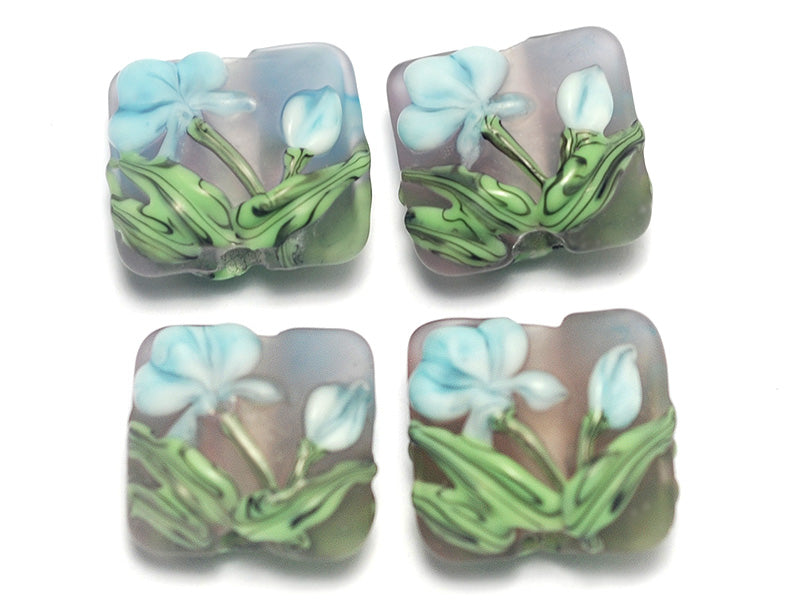 grace lampwork beads artisan handmade glass beads SRA