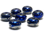 10411401 - Seven Cobalt Celestial Rondelle Beads