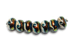10411501 - Seven Romantic Isle Waves Rondelle Beads