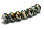10411501 - Seven Romantic Isle Waves Rondelle Beads