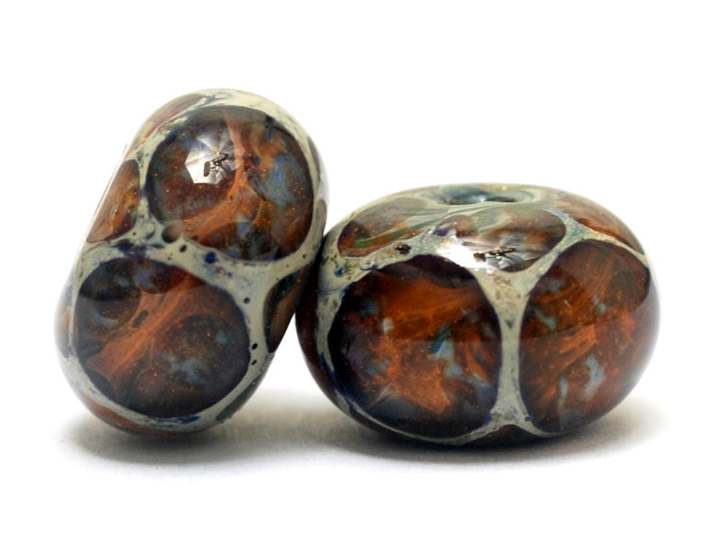 10412221 - Six Nature's Wonder Rondelle Beads