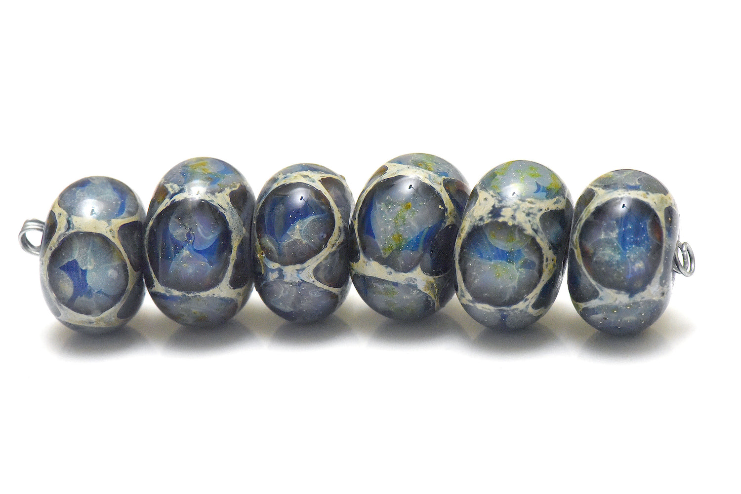 10412221 - Six Nature's Wonder Rondelle Beads