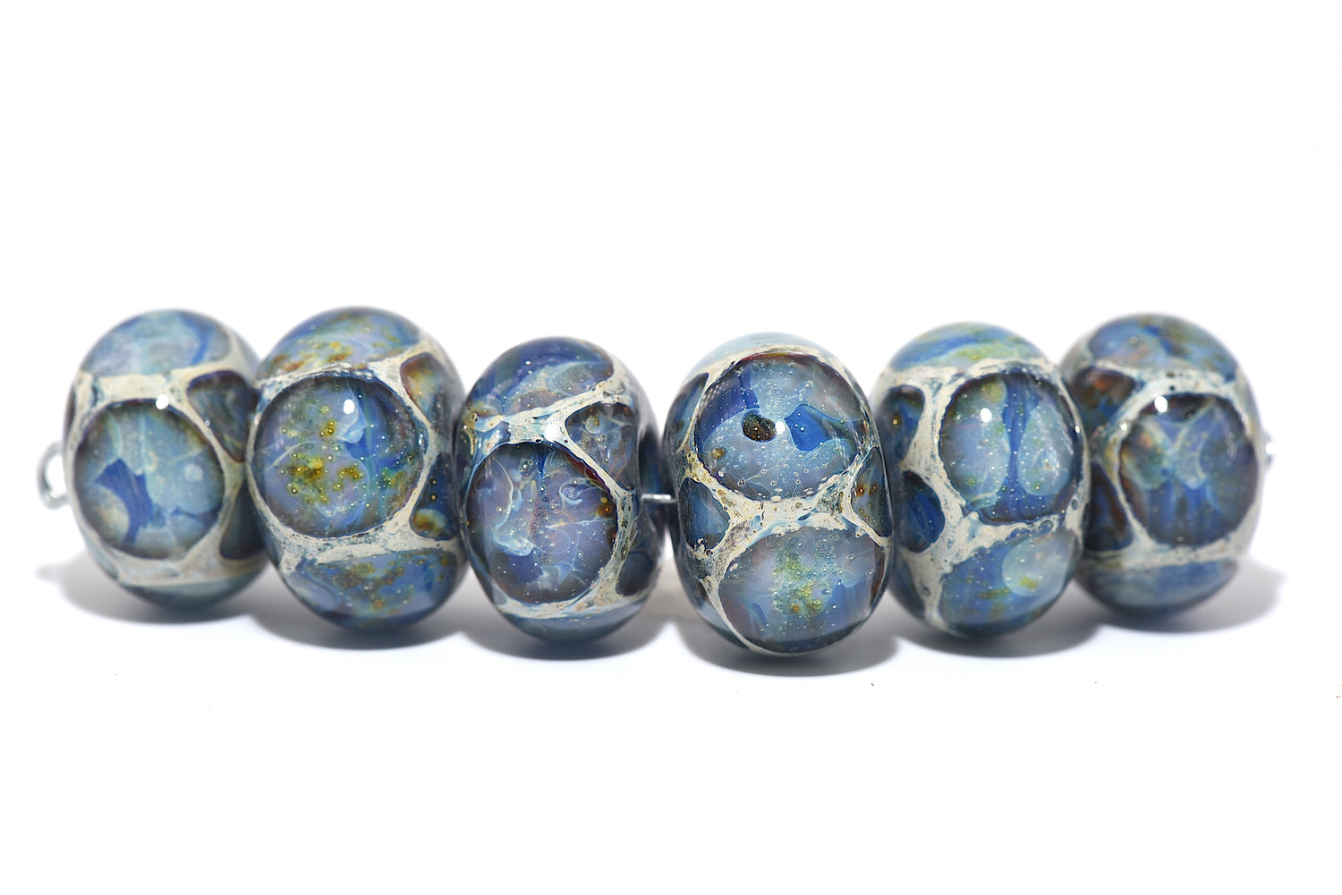 10412221 - Six Nature's Wonder Rondelle Beads