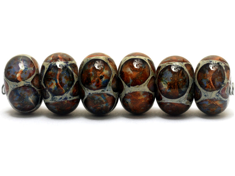 10412221 - Six Nature's Wonder Rondelle Beads