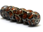 10412221 - Six Nature's Wonder Rondelle Beads