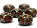 10412221 - Six Nature's Wonder Rondelle Beads
