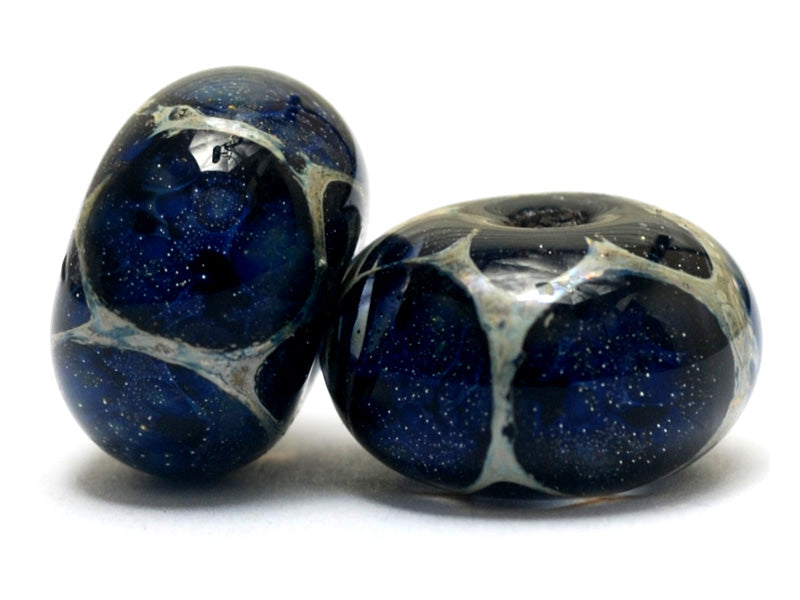 10412321 - Six Deep Sea Wonder Rondelle Beads