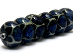 10412321 - Six Deep Sea Wonder Rondelle Beads