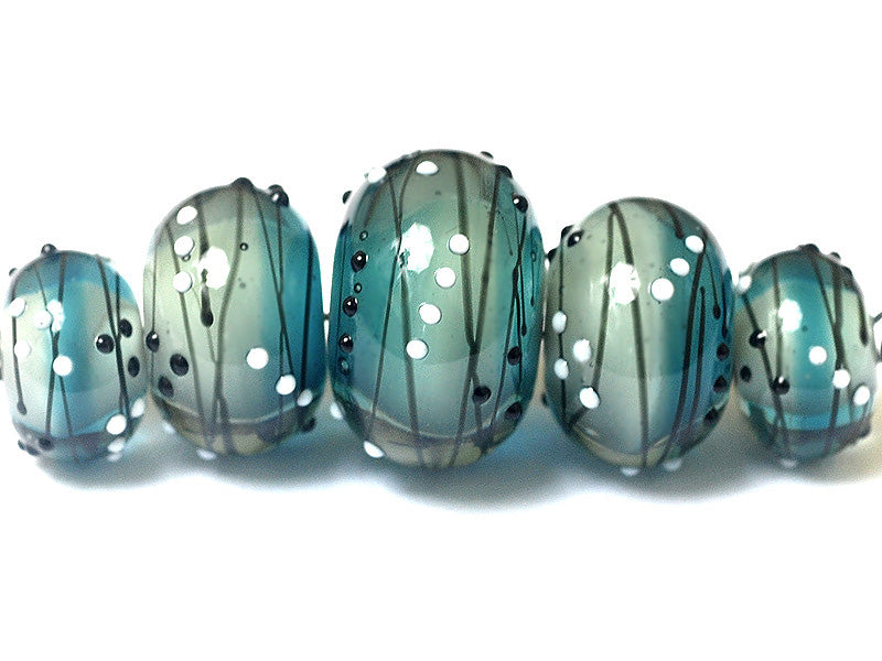grace lampwork beads artisan handmade glass beads SRA