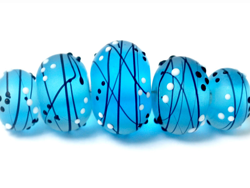 grace lampwork beads artisan handmade glass beads SRA
