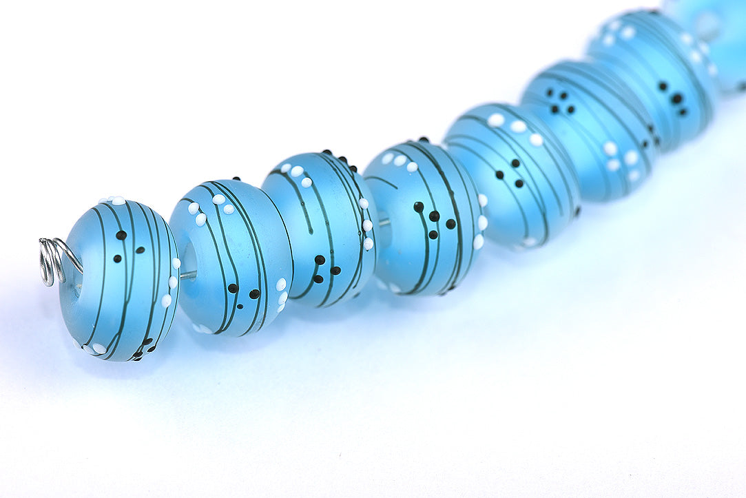 grace lampwork beads artisan handmade glass beads SRA