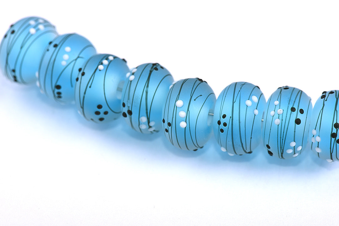 grace lampwork beads artisan handmade glass beads SRA