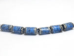 10413403 - Six Arctic Blue Shimmer Mini Kalera Beads