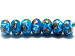 10413501 - Seven Zircon Blue Treasures Rondelle Beads
