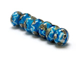 10413501 - Seven Zircon Blue Treasures Rondelle Beads