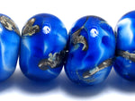 10413621 - Six Sky Blue Treasures Rondelle Beads