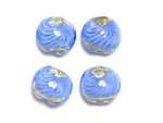 10413712 - Four Arctic Wave Lentil Beads