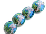 10414312 - Four Sea Jellies Lentil Beads
