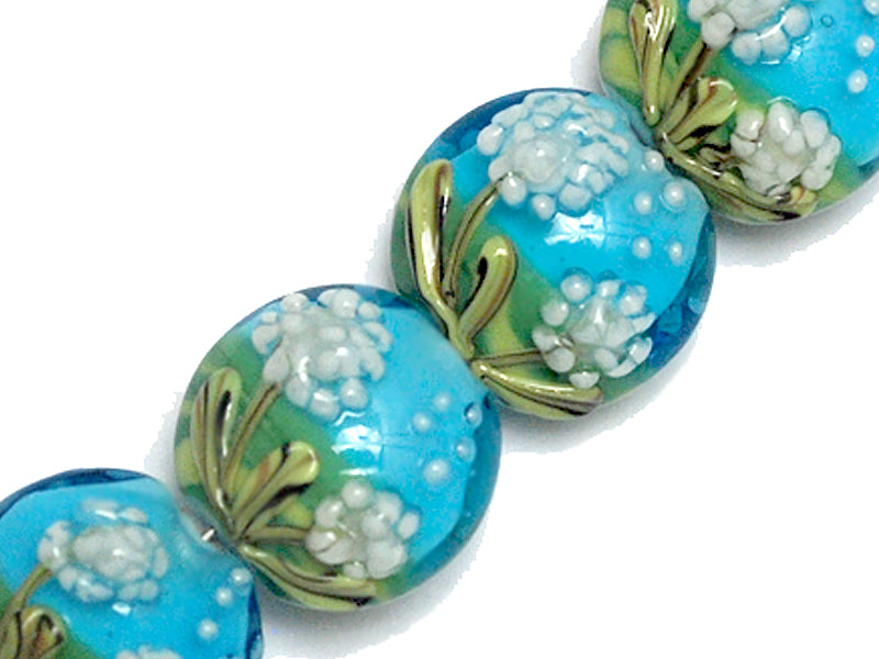 10414412 - Four Dandelion Wishes Lentil Beads