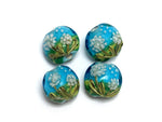 10414412 - Four Dandelion Wishes Lentil Beads