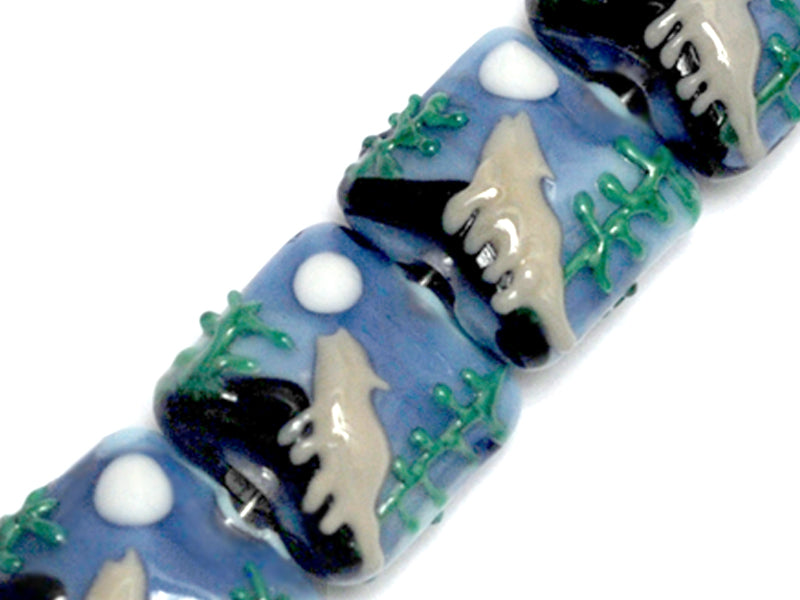 10414514 - Four Howling at the Moon Pillow Beads