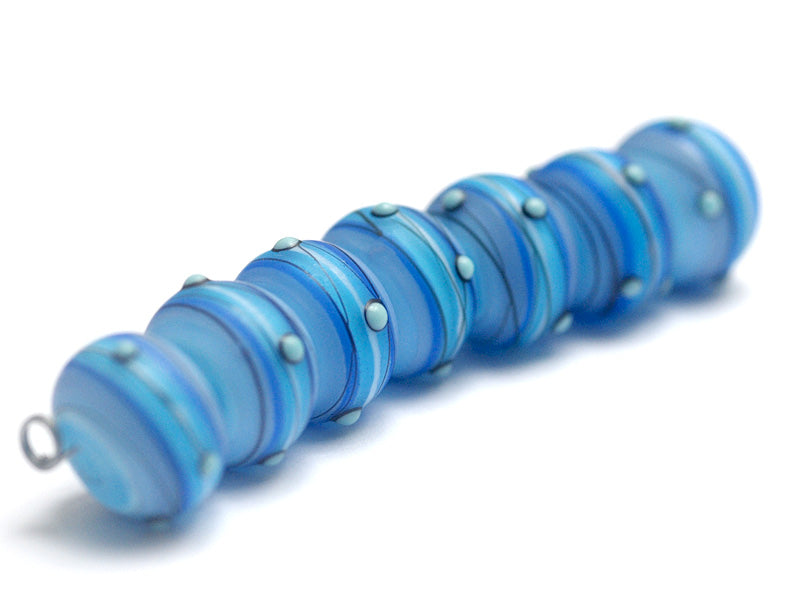 10414701 - Seven Arctic Blast Rondelle Beads