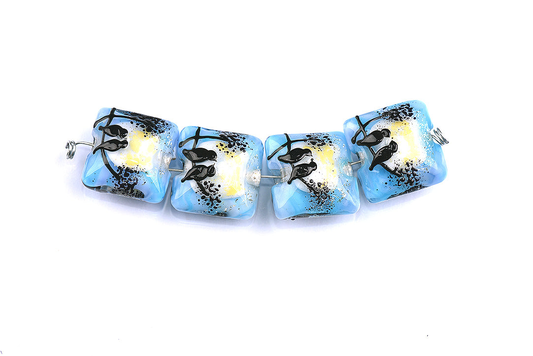 grace lampwork beads artisan handmade glass beads SRA