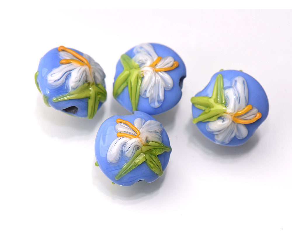grace lampwork beads artisan handmade glass beads SRA