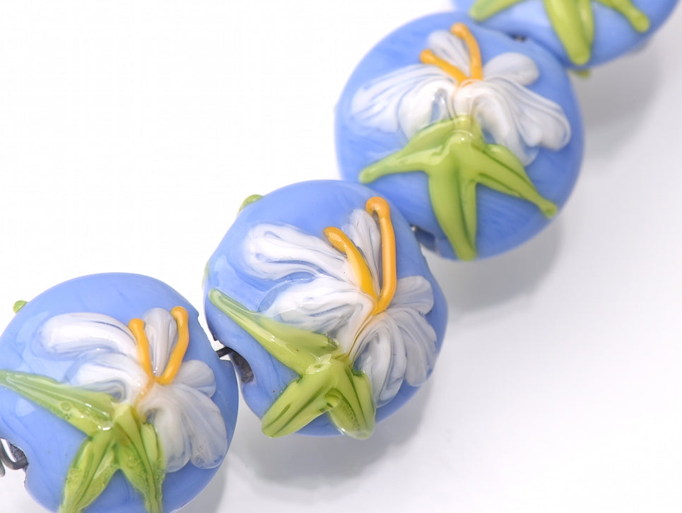 grace lampwork beads artisan handmade glass beads SRA