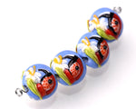 grace lampwork beads artisan handmade glass beads SRA