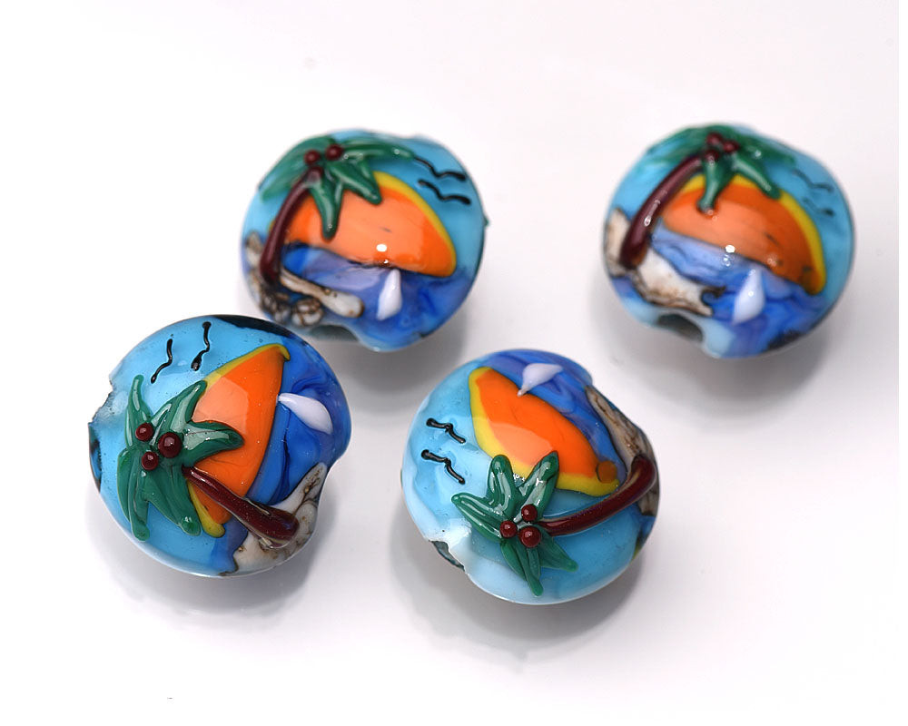 grace lampwork beads artisan handmade glass beads SRA
