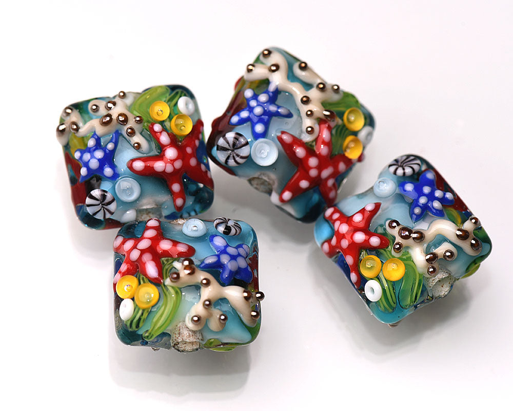 grace lampwork beads artisan handmade glass beads SRA