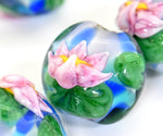 Water Lily Glass Beads