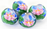 Water Lily Glass Beads