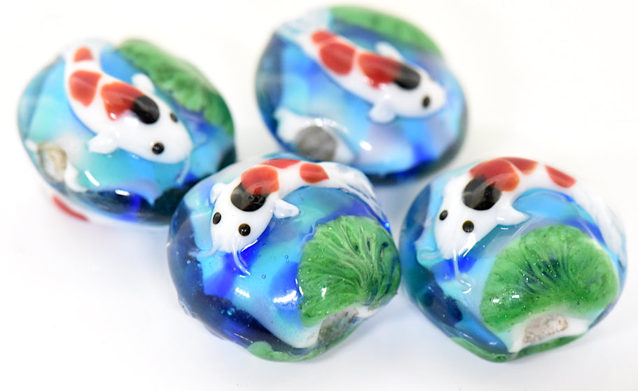 Koi Fish Glass Beads