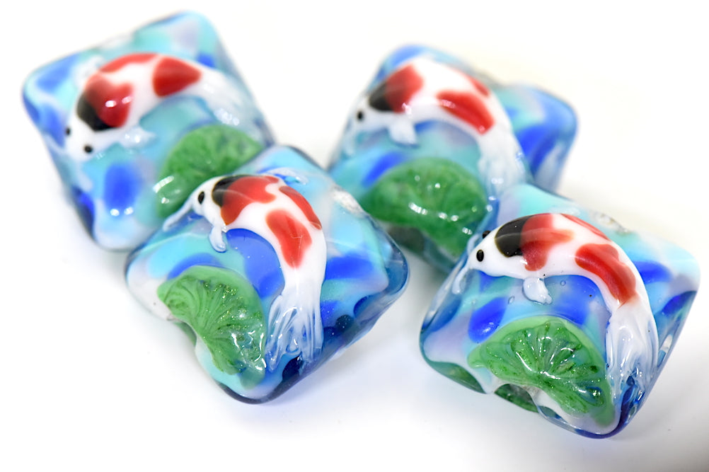 Four Koi Fish Pillow Beads