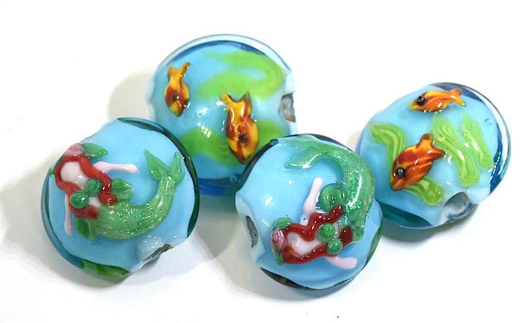 Mermaid Grace Lampwork Beads
