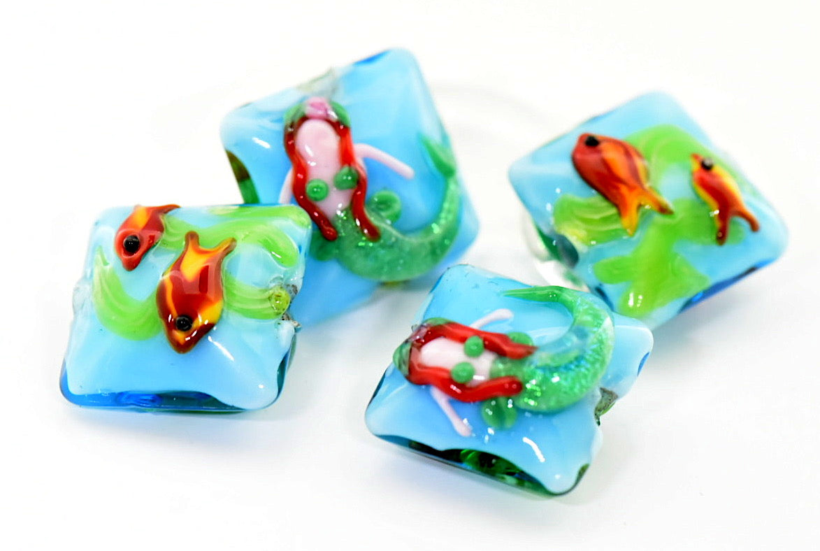 Mermaid Grace Lampwork Beads