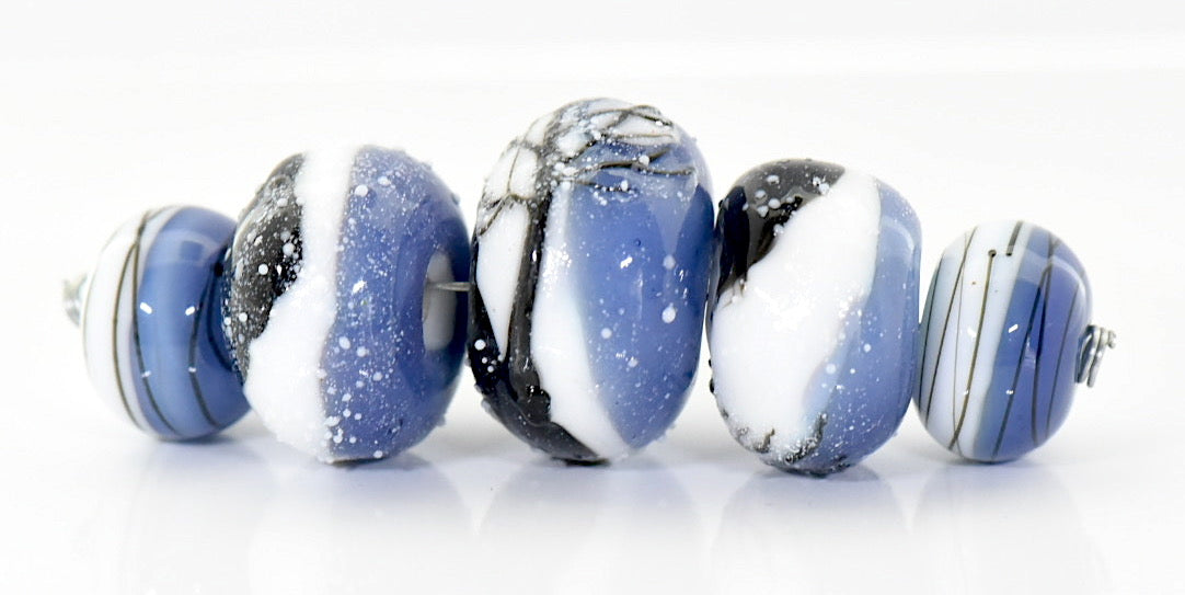 grace lampwork beads artisan handmade glass beads SRA