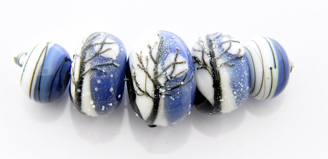 grace lampwork beads artisan handmade glass beads SRA