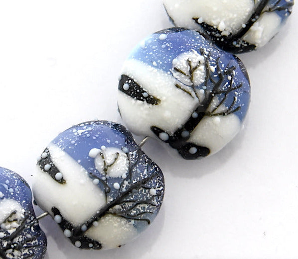 grace lampwork beads artisan handmade glass beads SRA